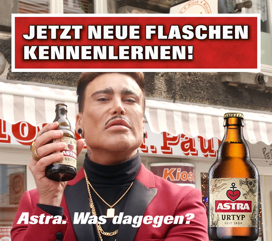 Astra lässt sich was machen: Jetzt neue Flaschen kennenlernen!