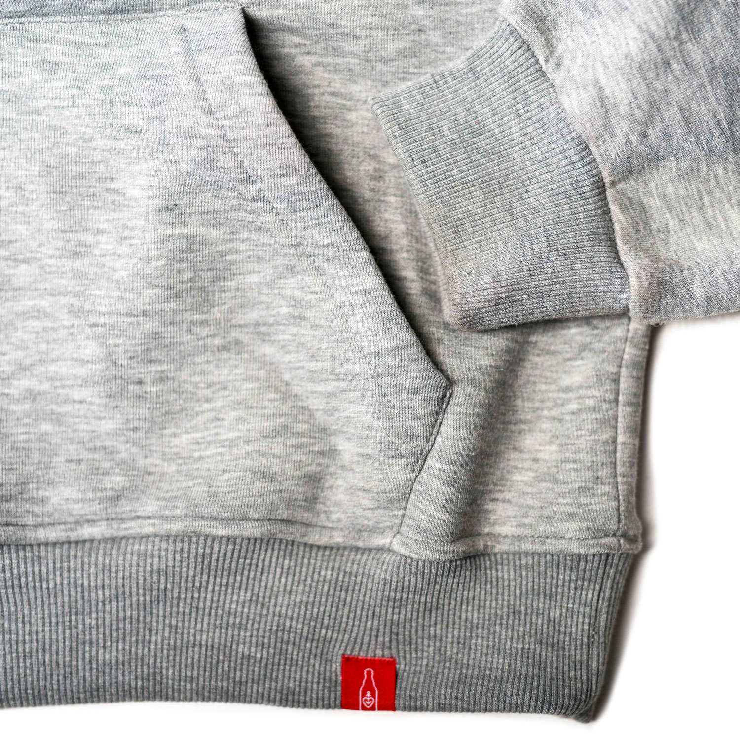 Hooded Sweater „Herzanker“ Unisex, grau