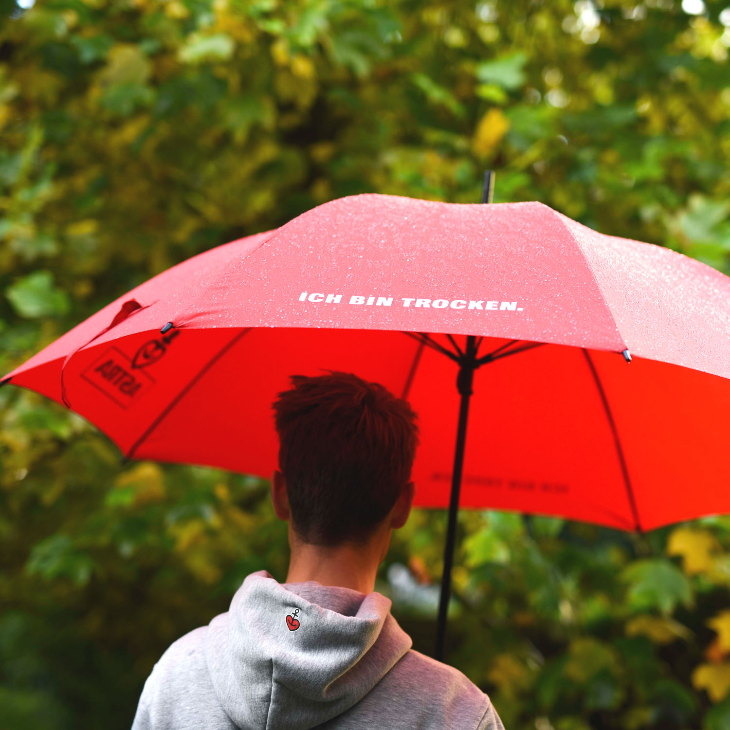 Astra-Regenschirm „Ich bin trocken“