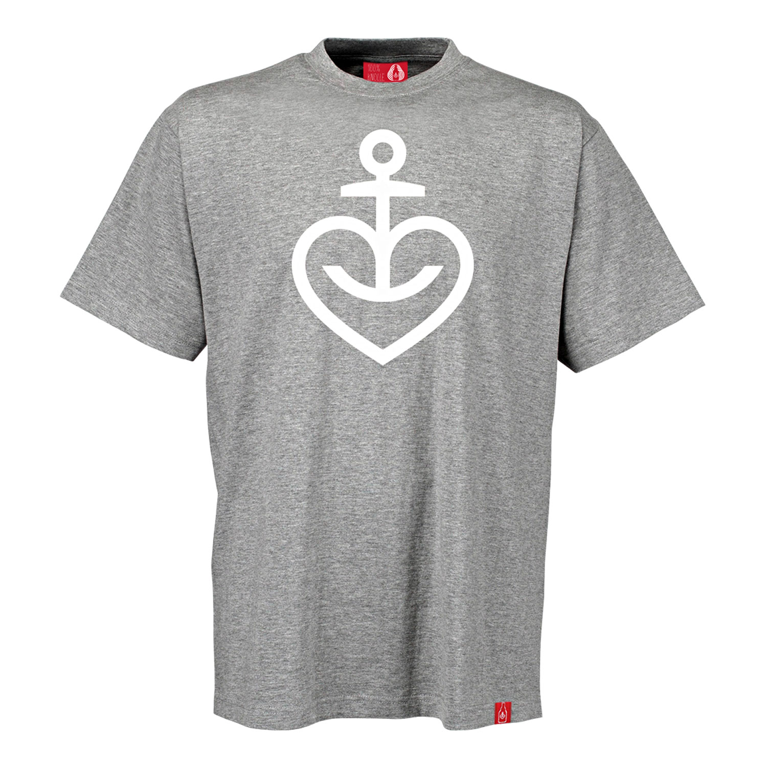 Herren T-Shirt „Herzanker“, grau
