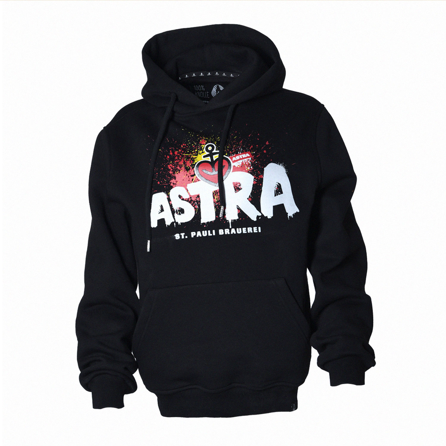 Hoodie „Astra St. Pauli-Brauerei“ unisex, schwarz