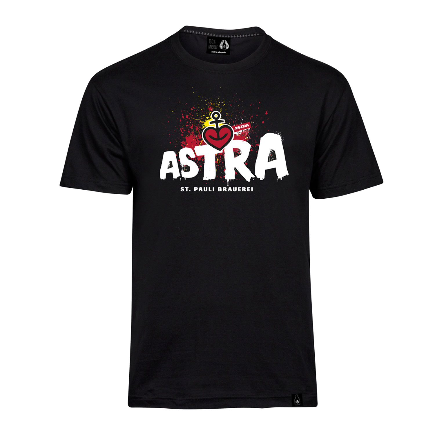 Herren T-Shirt „Astra St. Pauli-Brauerei“, schwarz