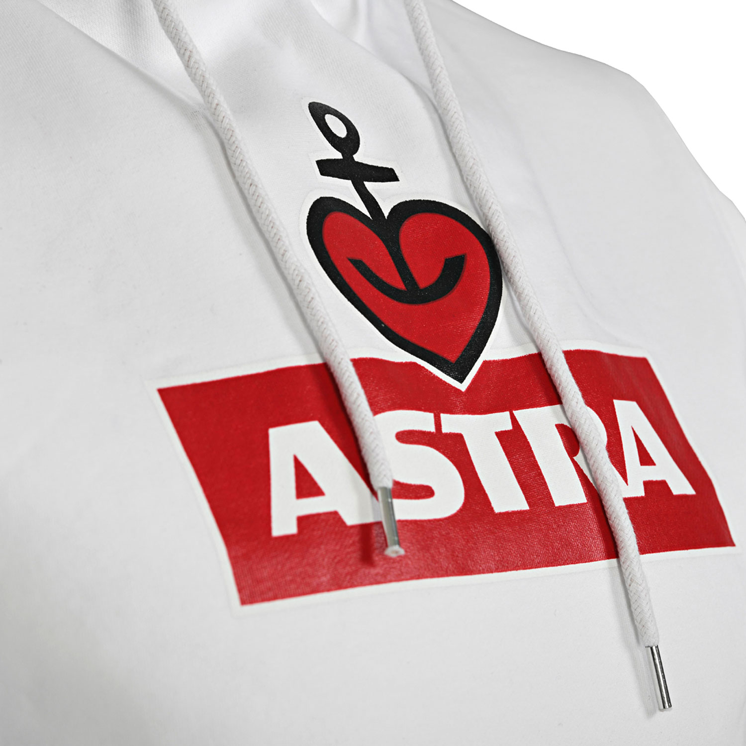 Hooded Sweater „Astra“ unisex, weiss