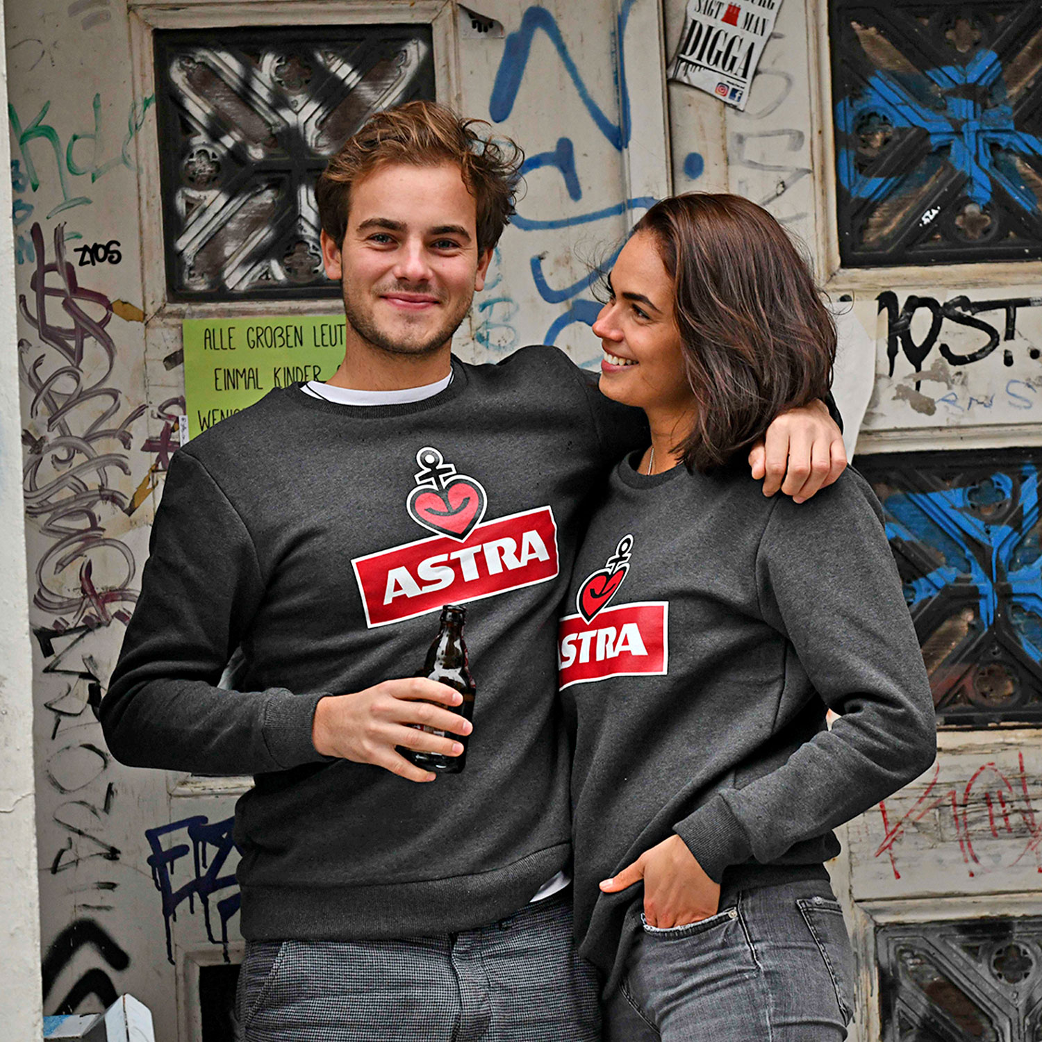Sweatshirt „Astra“ unisex, grau-meliert