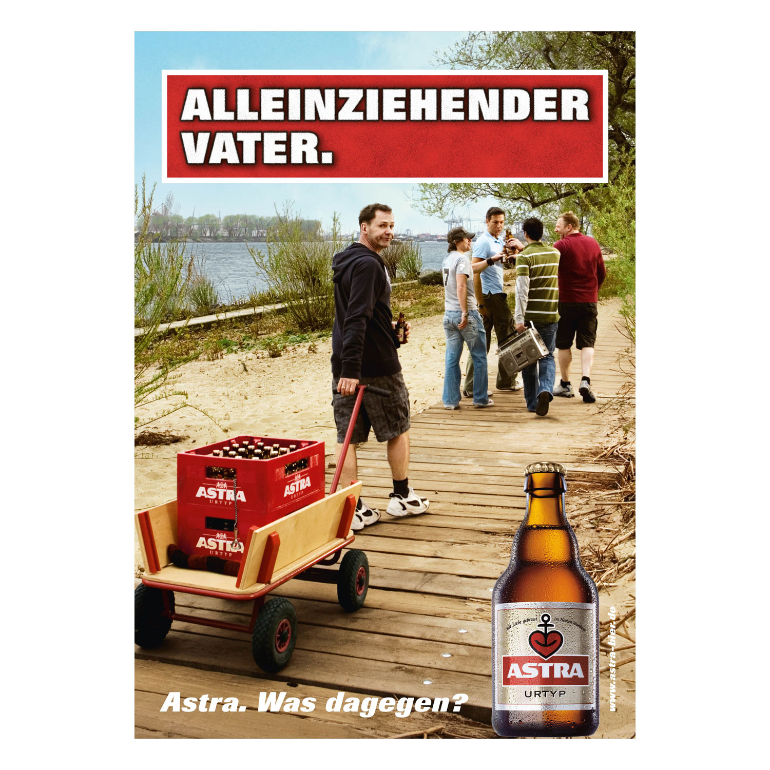 „Alleinziehender Vater.“