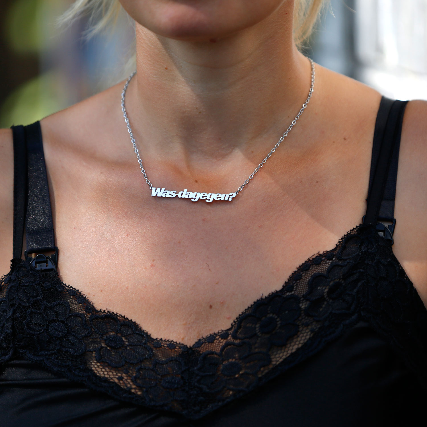 Astra Damen-Halskette „Was dagegen?“