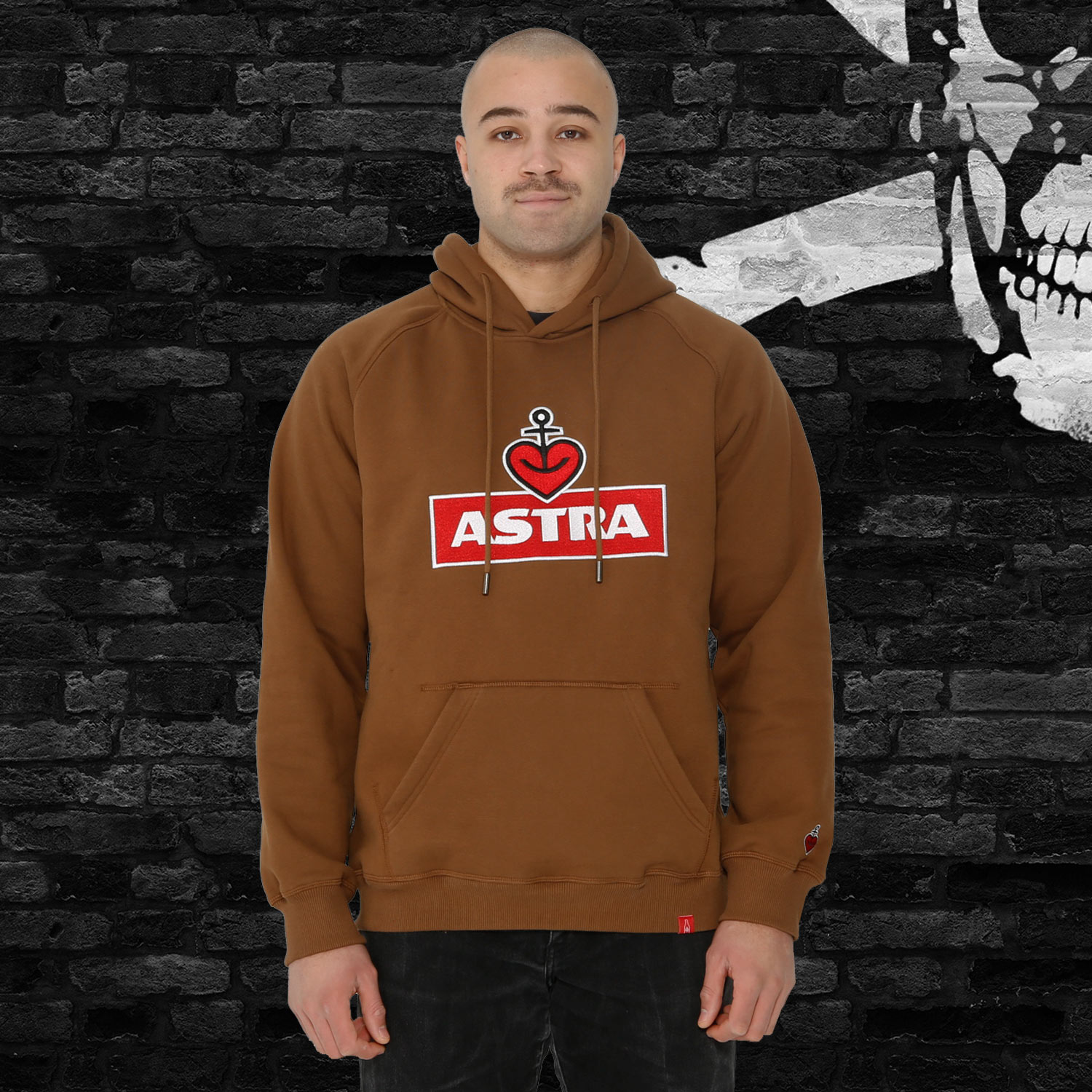 Hooded Sweater „Astra“ Unisex, braun