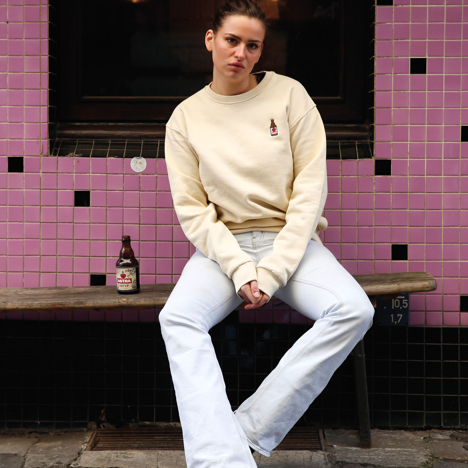Astra Unisex Sweatshirt, Sand