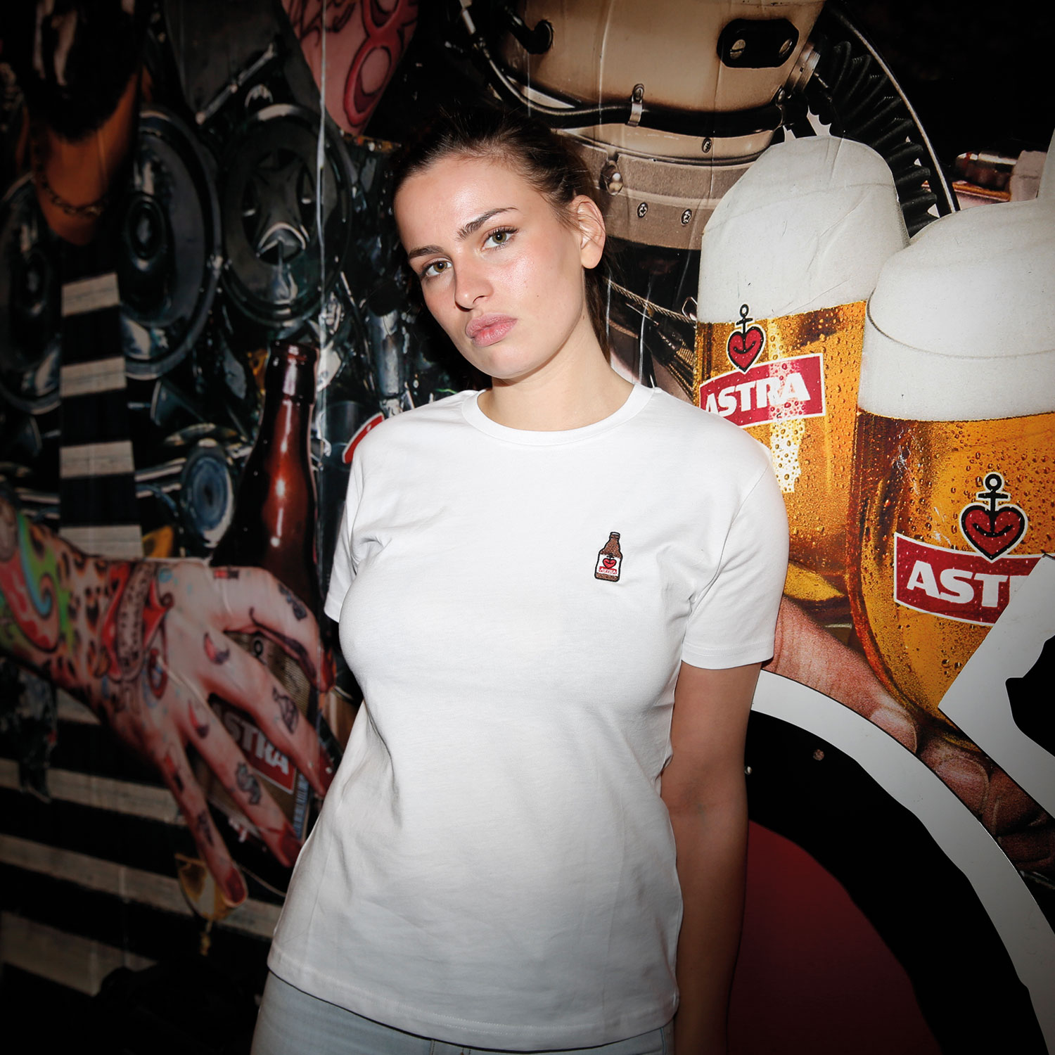 Astra Damen T-Shirt, Weiß
